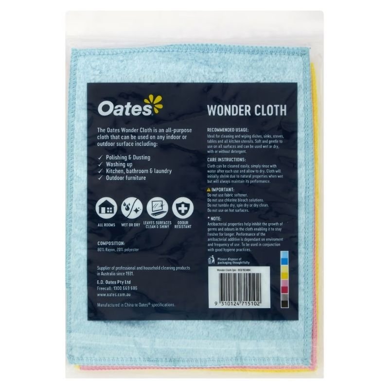 Oates Wonder Cloth 3 Pack
