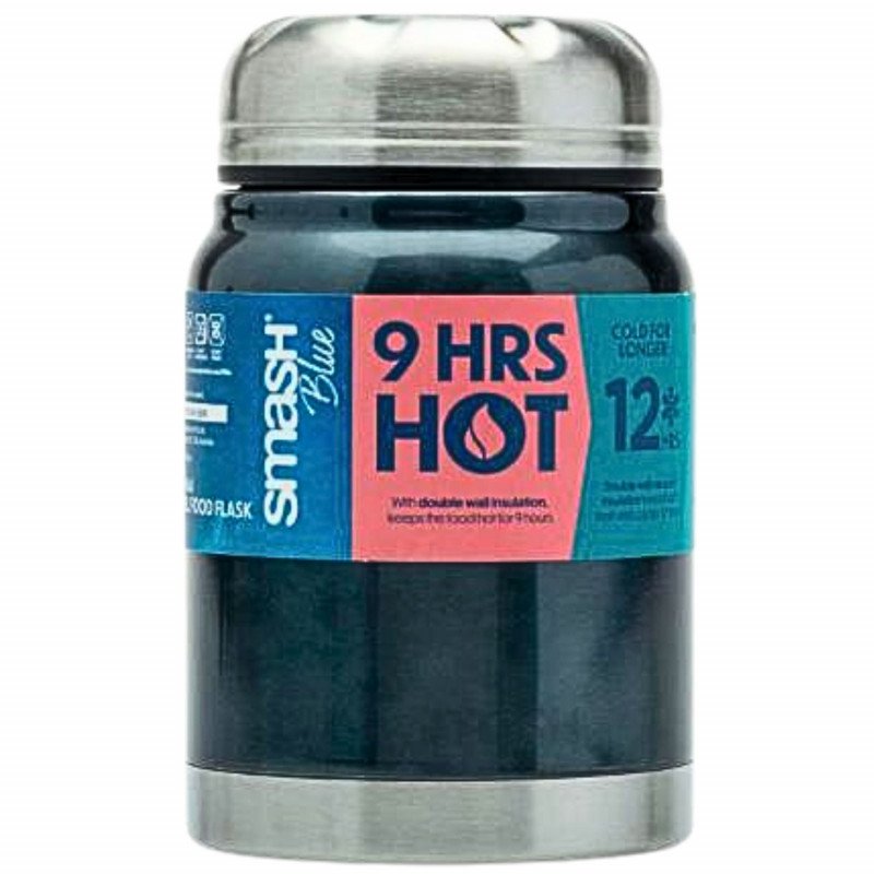 Smash Blue Stainless Steel Food Flask 500mL (BLUE)