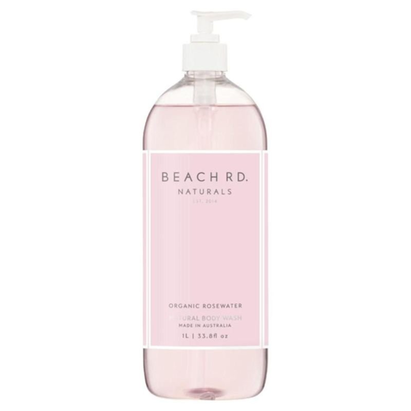 Beach Rd. Naturals Organic Rosewater Body Wash 1 Litre