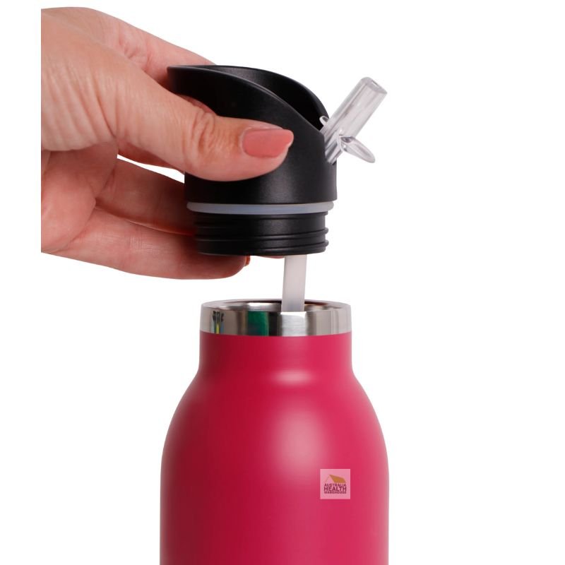 Decor Snap n Seal Insulated Double Wall Stainless Steel Bottle (PINK) 400mL