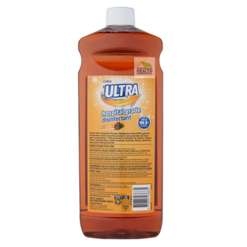 Coles Ultra Hospital Grade Disinfectant Pine 1.25 Litre