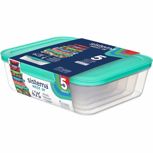 Sistema Nest It Nested Food Storage Containers 5 pack