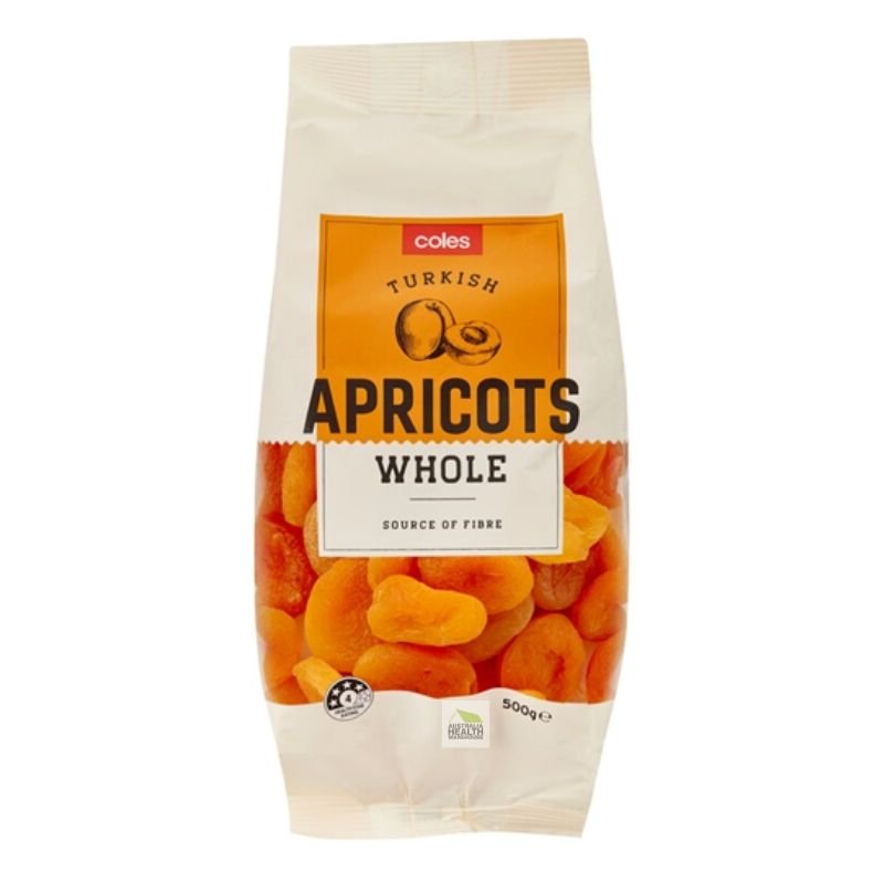 Coles Turkish Whole Apricots 500g