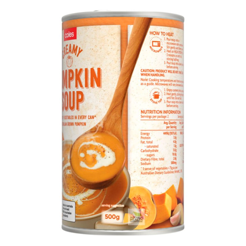 Coles Creamy Pumpkin Soup 500g