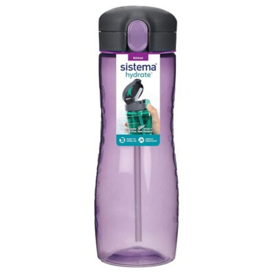Sistema Hydrate Tritan Quick Flip Bottle 800mL (Purple)