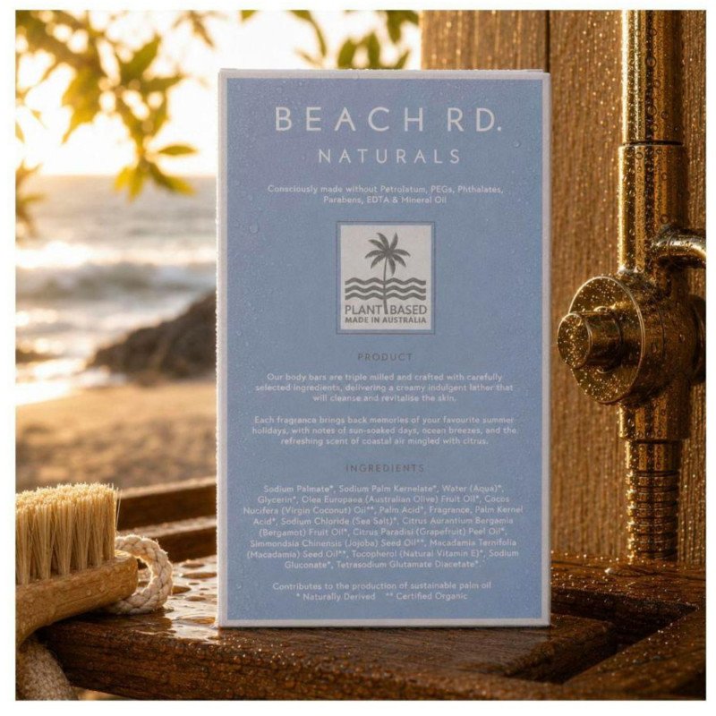 Beach Rd. Naturals Sea Salt & Coastal Citrus Body Bar 150g