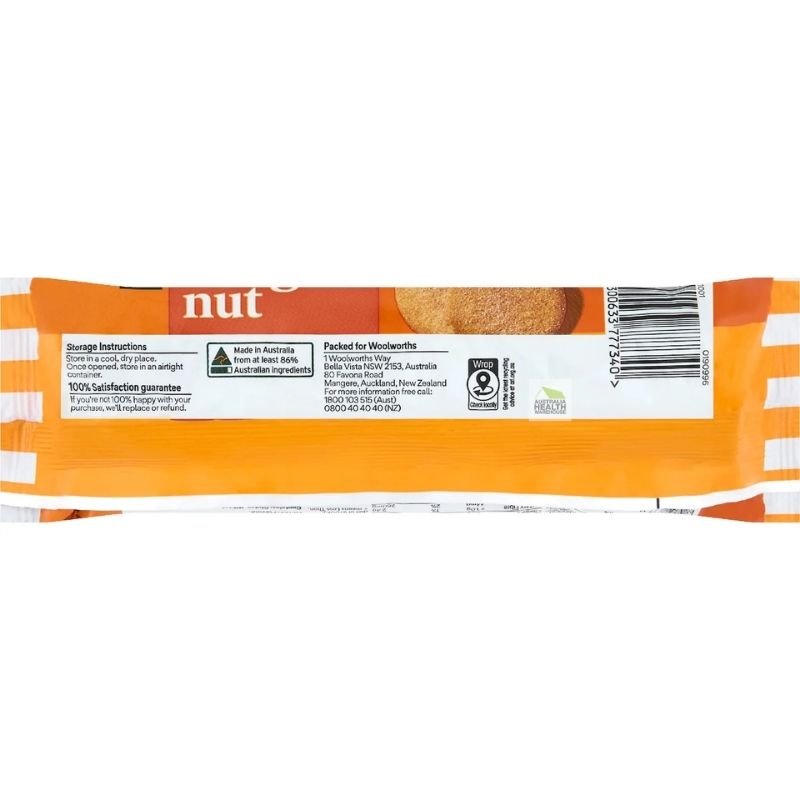 Woolworths Gingernut Biscuits 250g