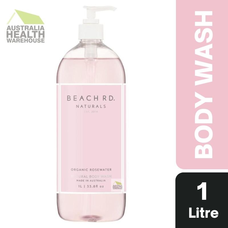 Beach Rd. Naturals Organic Rosewater Body Wash 1 Litre