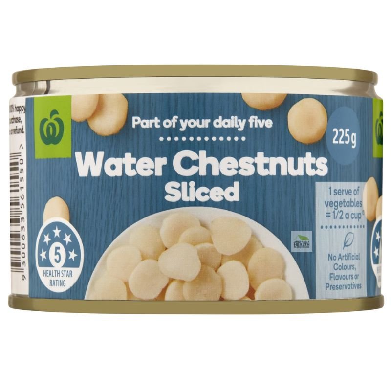 Woolworths Water Chestnuts Sliced 225g
