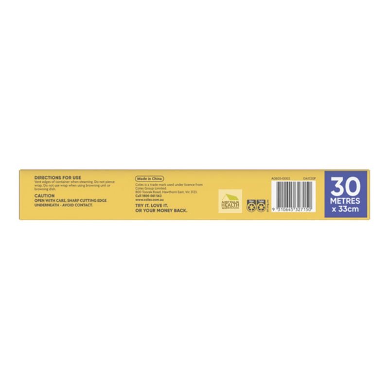 Coles Cling Wrap Super Stretch 30 Metres