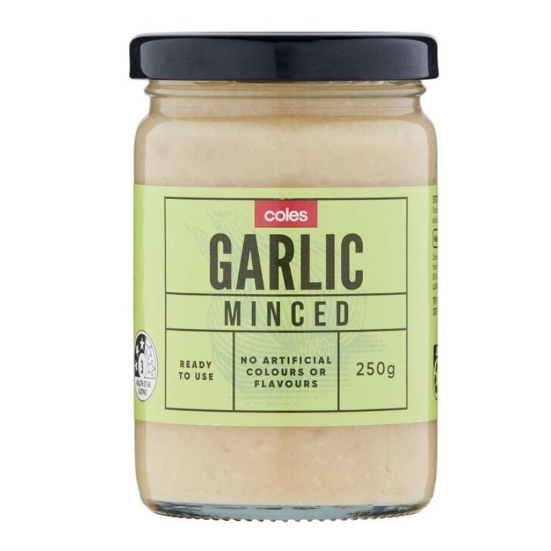 Coles Minced Garlic 250g