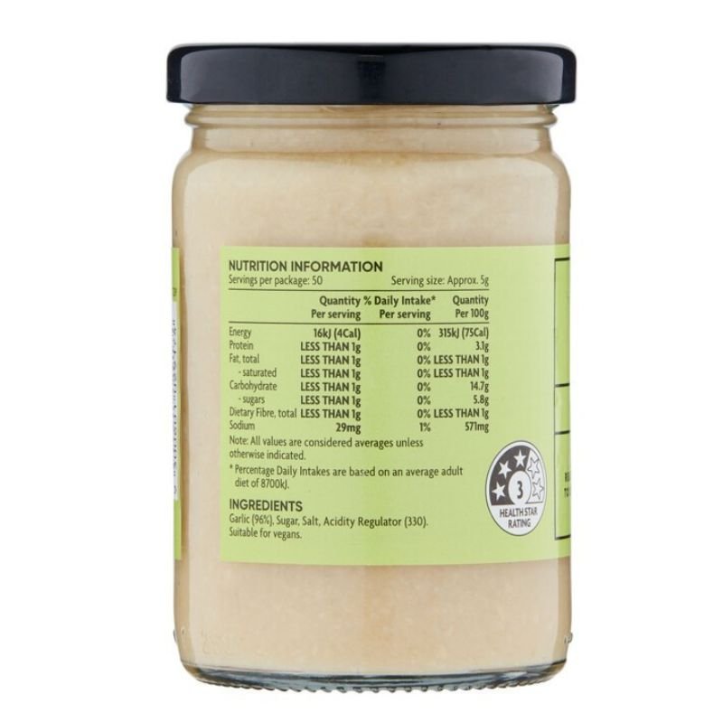 Coles Minced Garlic 250g