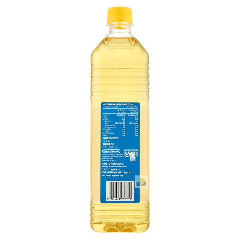 Coles Canola Oil 750mL