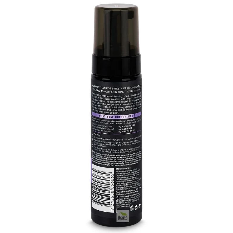 Le Tan DARK Tanning Foam (Violet 200mL)