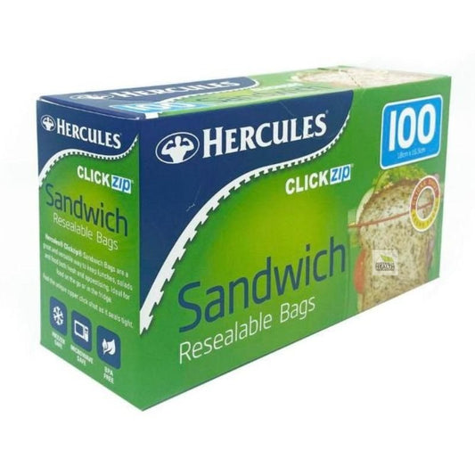 Hercules Clickzip Sandwich 100 Bags