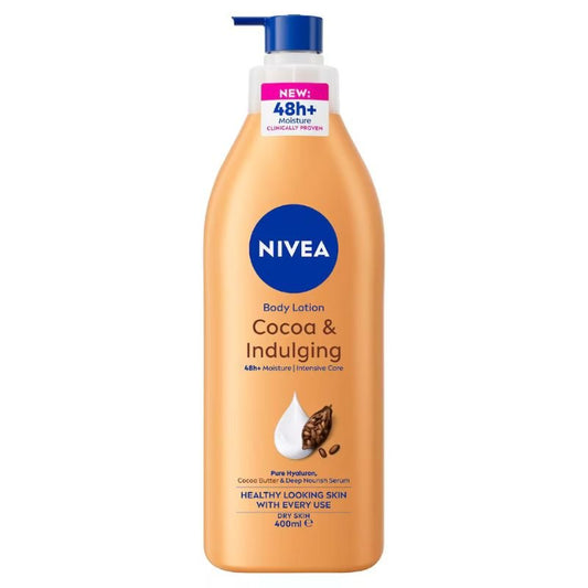 Nivea Cocoa & Indulging Body Lotion + Vitamin E - Dry Skin 400mL