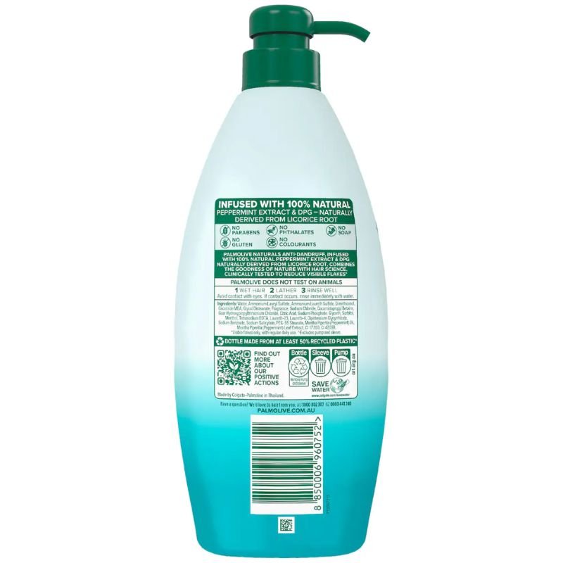 Palmolive Naturals Cool & Fresh Anti-Dandruff 2 In 1 Shampoo & Conditioner 700mL