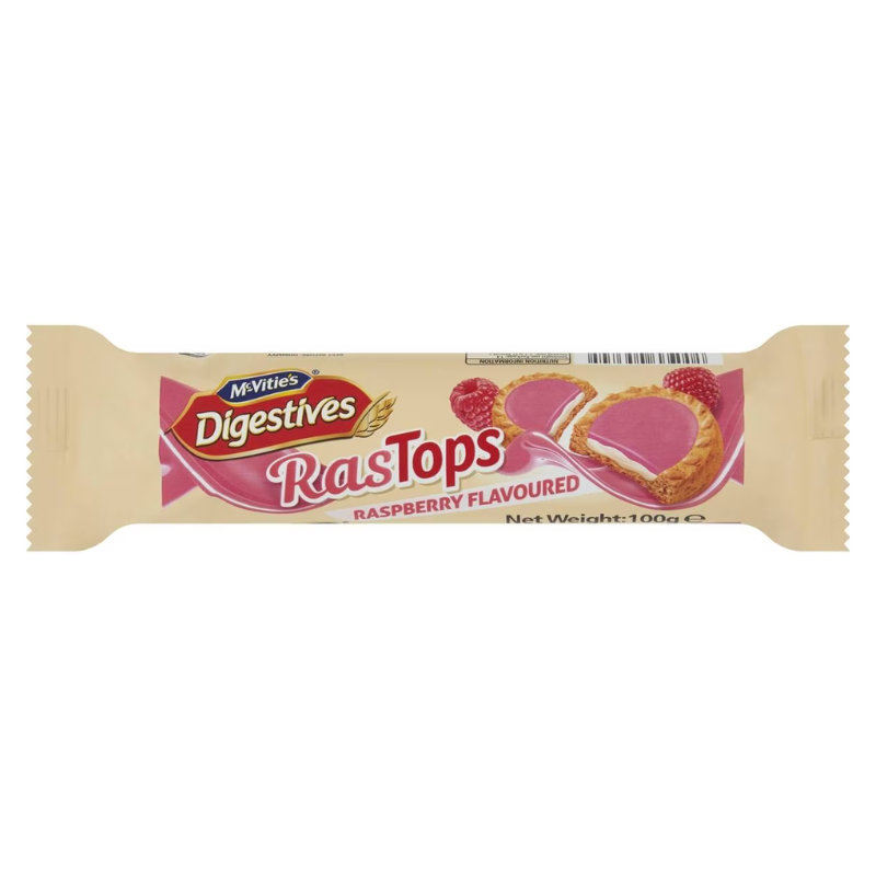 McVitie's Digestives RasTops Raspberry 100g