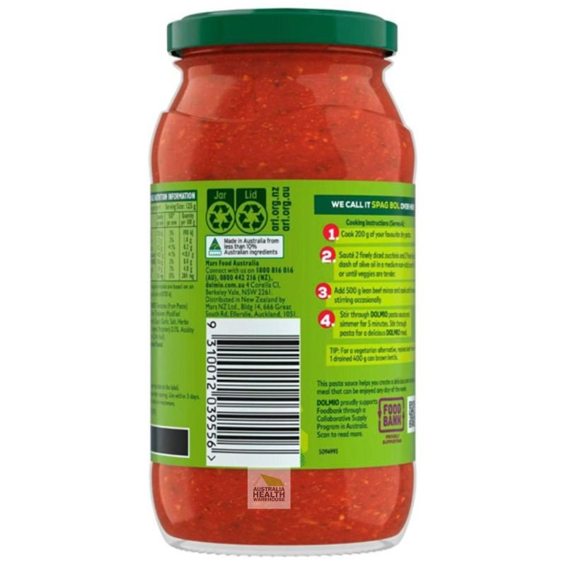 Dolmio Italian Herbs Pasta Sauce 500g