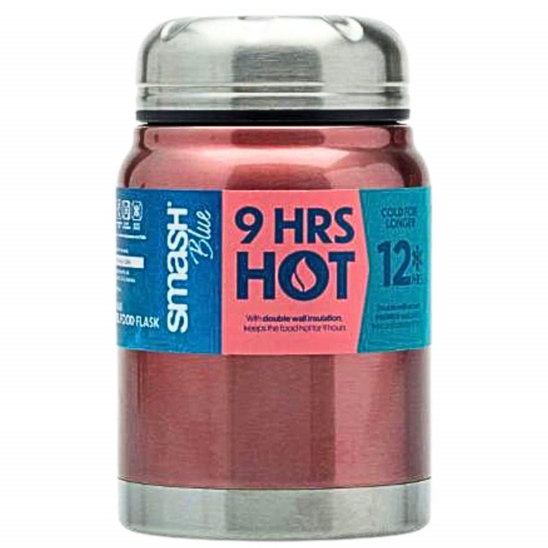 Smash Blue Stainless Steel Food Flask 500mL (PINK)