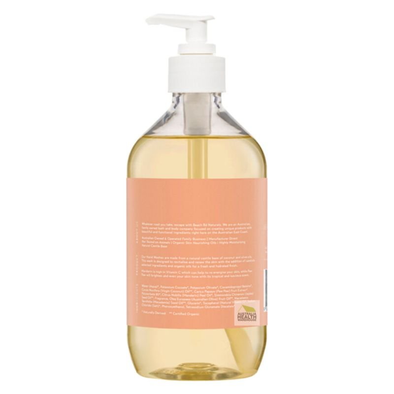 Beach Rd. Naturals Paw Paw Extract & Mandarin Hand Wash 500mL