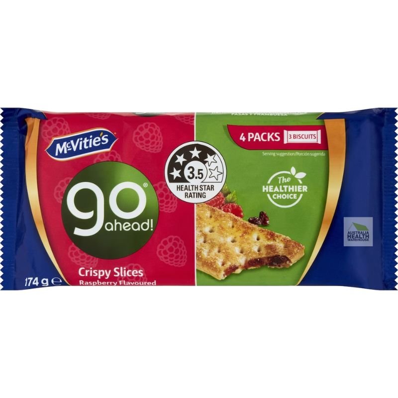[CLEARANCE Expiry Date: 19/09/2025 McVitie’s Healthier Choice Go Ahead Biscuits Raspberry 4 Pack 174g
