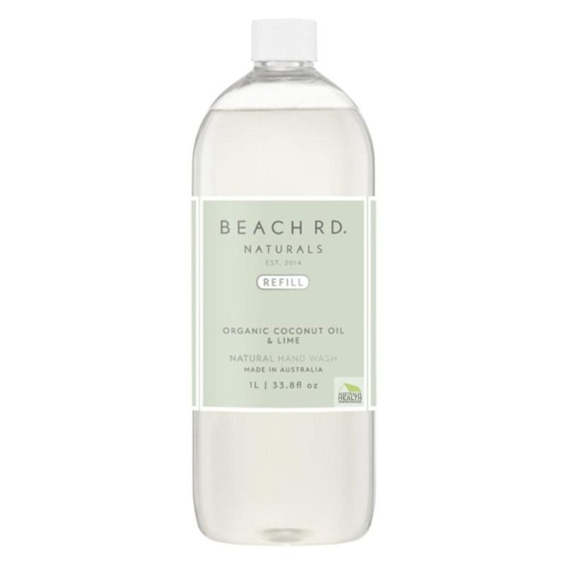 Beach Rd. Naturals Coconut Oil & Lime Hand Wash 1 Litre Refill