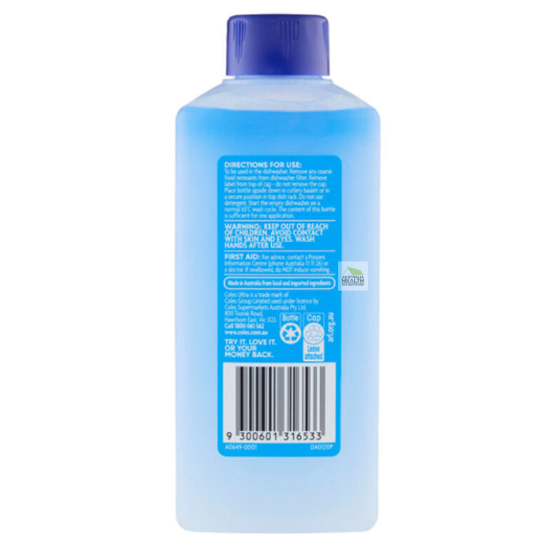 Coles Ultra Dishwasher Machine Cleaner 250mL