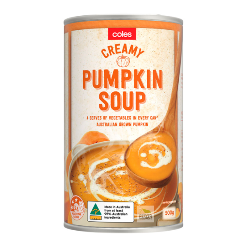 Coles Creamy Pumpkin Soup 500g