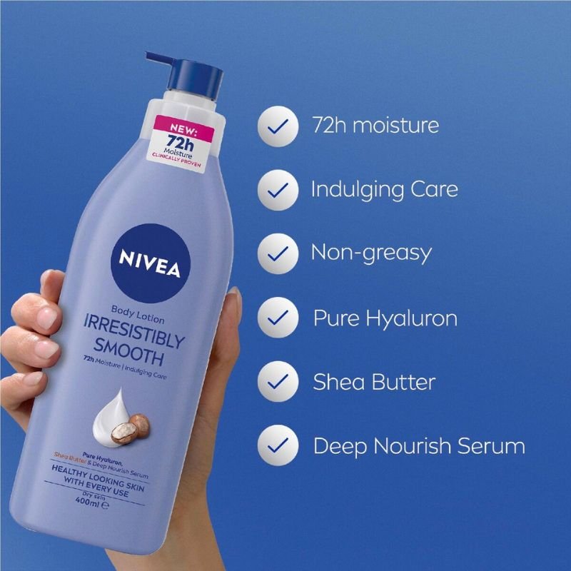 Nivea Body Lotion Irresistibly Smooth - Dry Skin 400mL