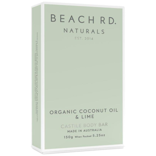 Beach Rd. Naturals Organic Coconut & Lime Castile Body Bar 150g