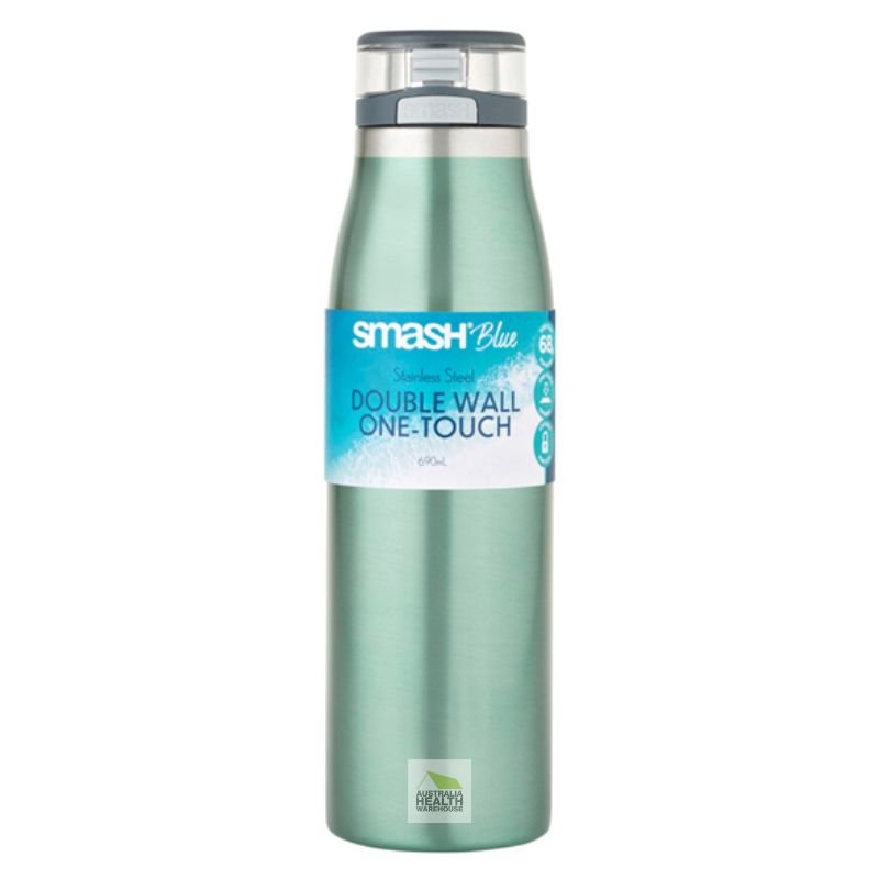 Smash Blue Stainless Steel Double Wall One-Touch 690mL (Green)