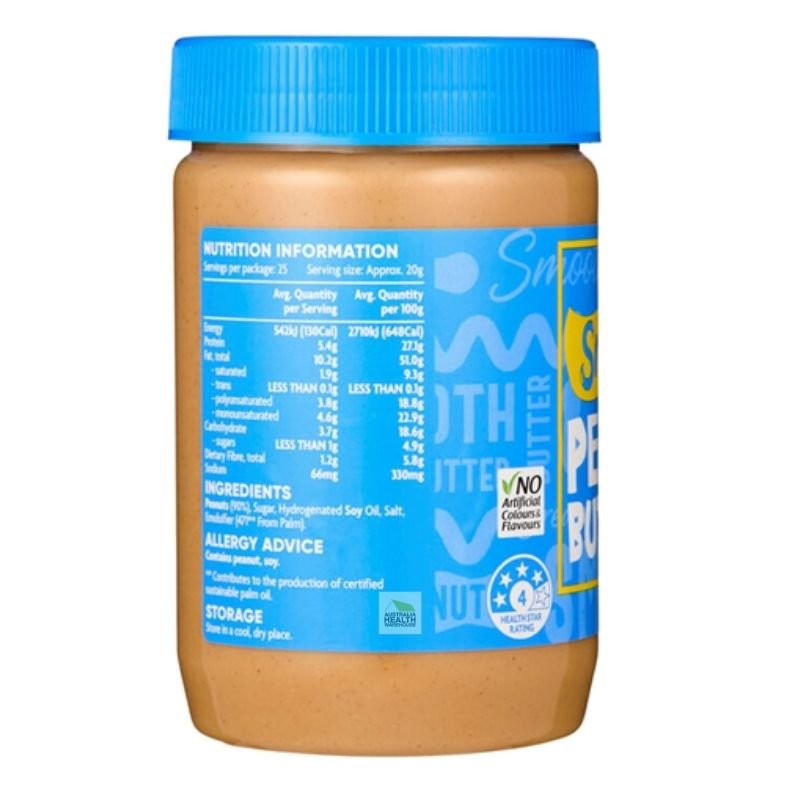 Coles Smooth Peanut Butter 500g