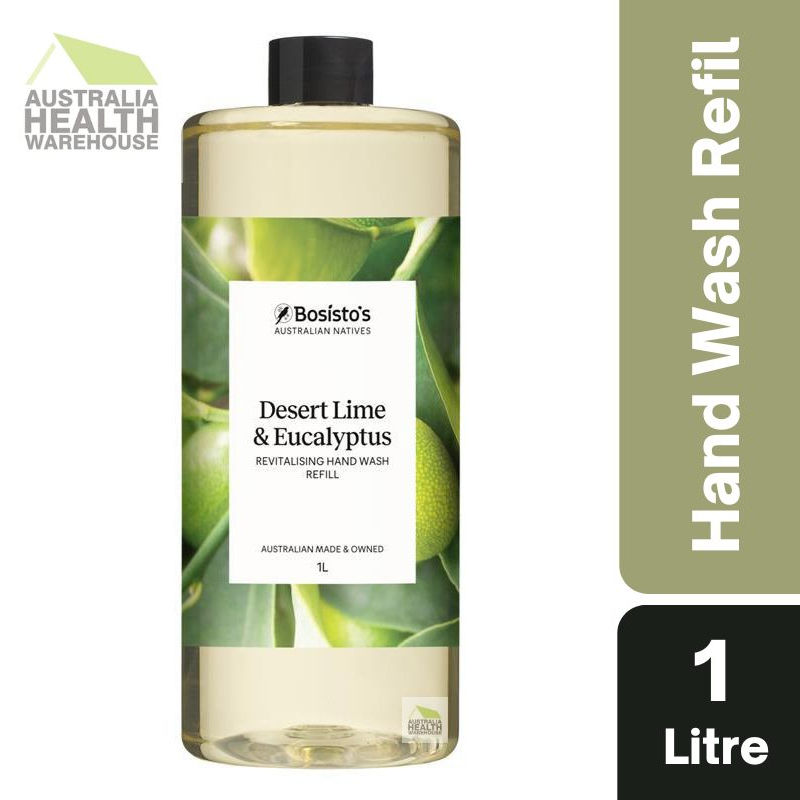Bosisto's Desert Lime & Eucalyptus Revitalising Hand Wash Refill 1 Litre