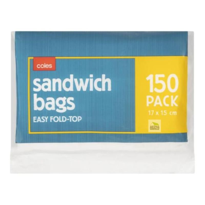 Coles Sandwich Bags 150 Pack