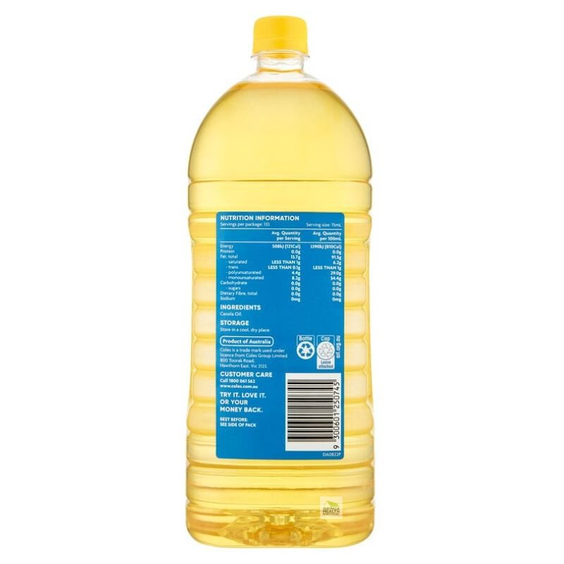 Coles Canola Oil 2 Litre