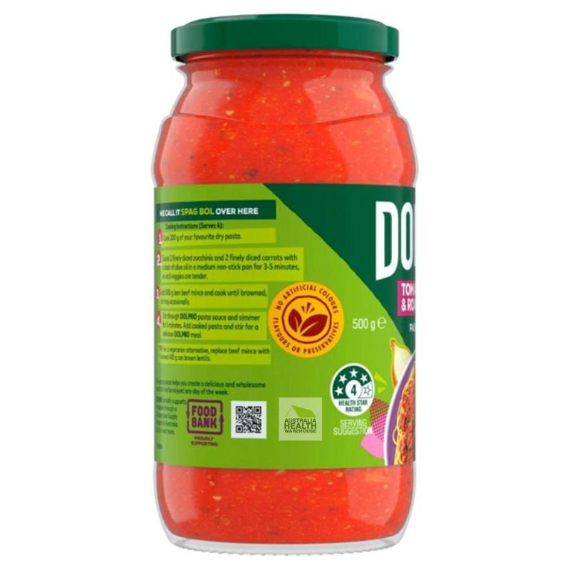 Dolmio Tomato, Onion & Roast Garlic Pasta Sauce 500g