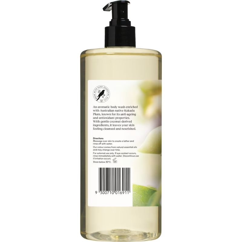 Bosisto's Kakadu Plum & Lemon Myrtle Body Wash 1 Litre Pump