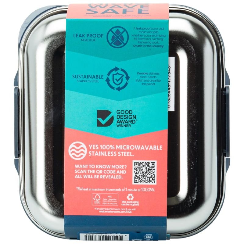 Smash Blue Stainless Steel Meal Box 600mL (BLUE)