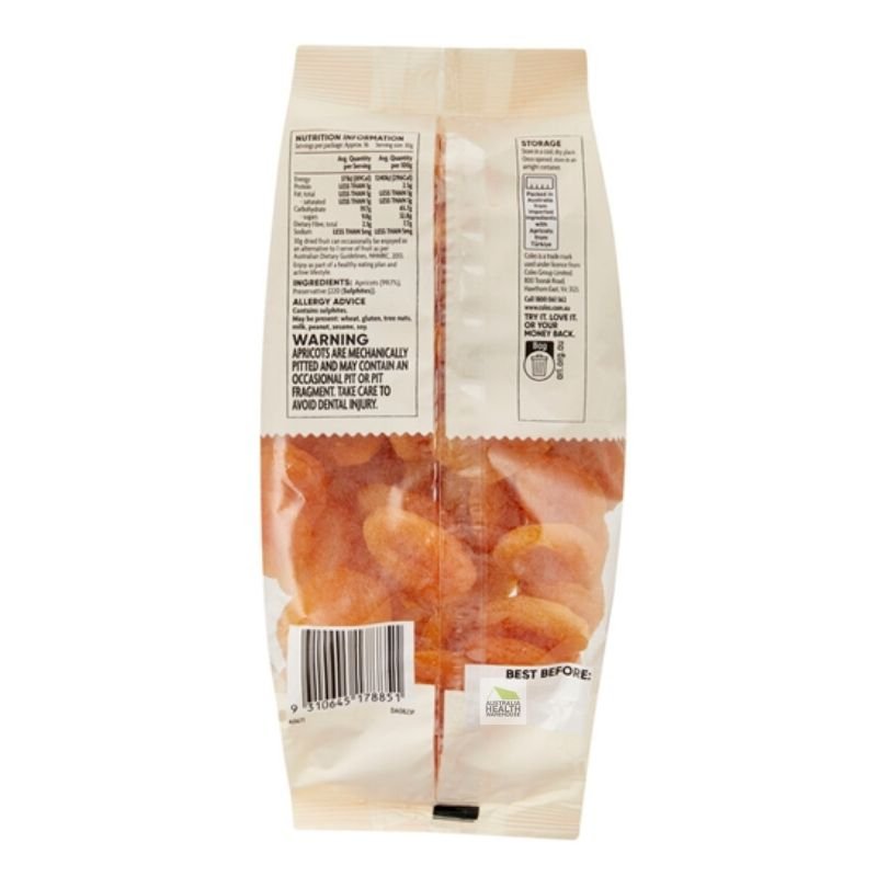 Coles Turkish Whole Apricots 500g