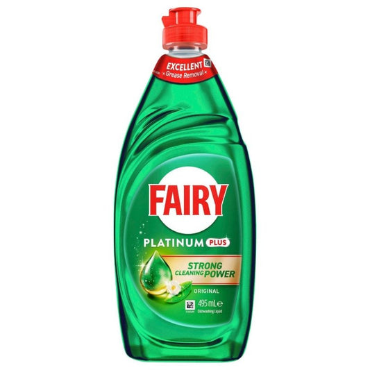 Fairy Platinum Plus Dishwashing Liquid Original 495mL