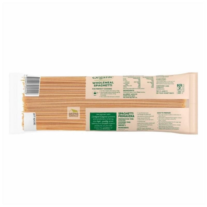 Coles Organic Wholemeal Spaghetti 500g