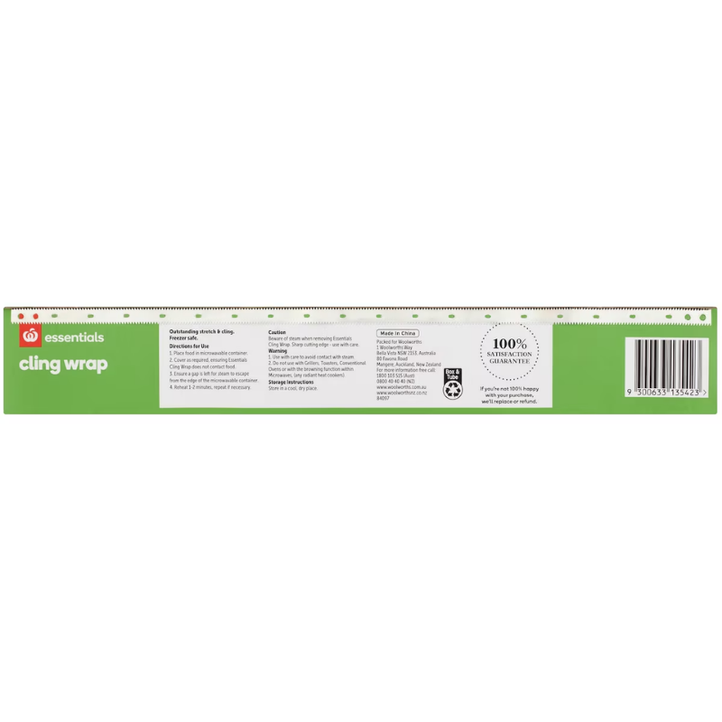 Woolworths Essentials Cling Wrap 60 Metres