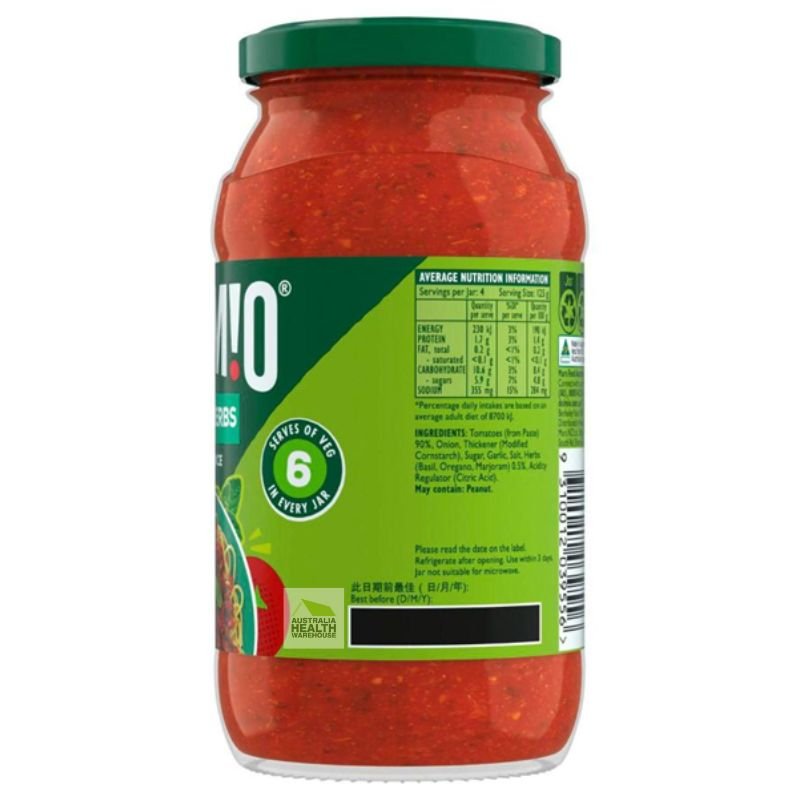 Dolmio Italian Herbs Pasta Sauce 500g