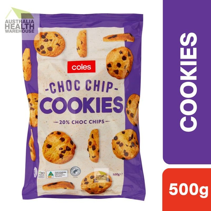Coles Choc Chip Cookies 500g