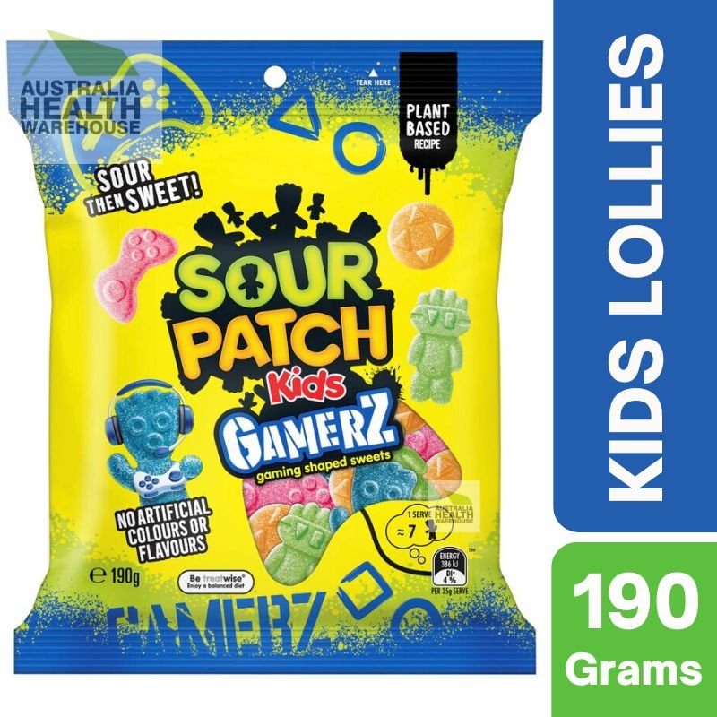 Expiry: 14/12/2024] Sour Patch Kids Gamerz Gaming Shaped Lollies
