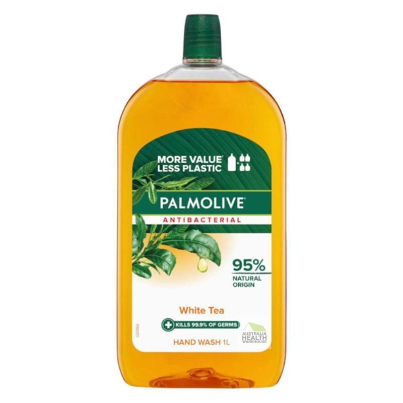 Palmolive Antibacterial White Tea Hand Wash Soap Refill 1 Litre