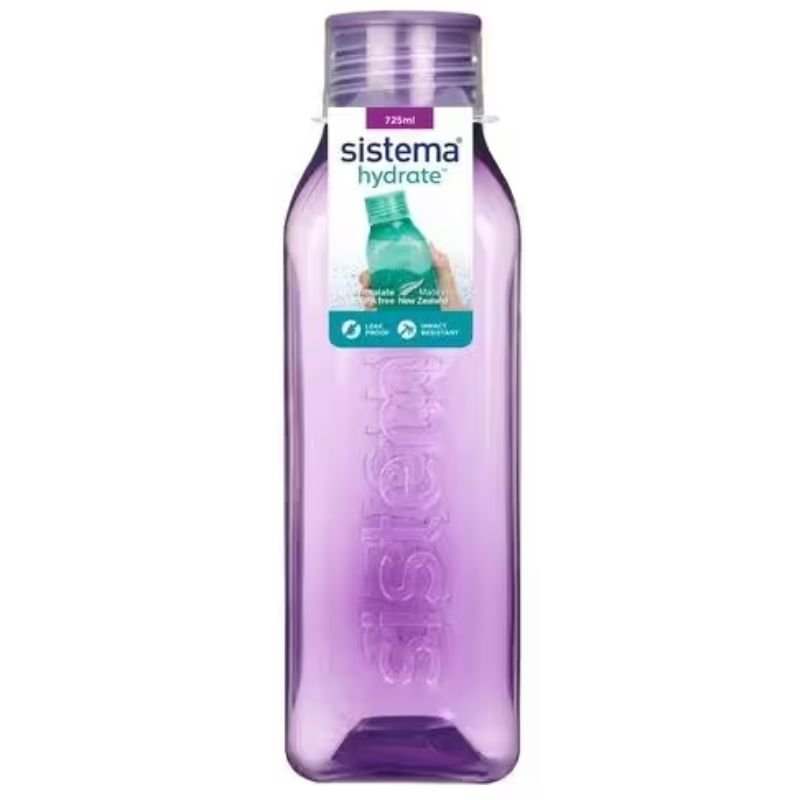 Sistema Hydrate Square Bottle 725mL (Purple)