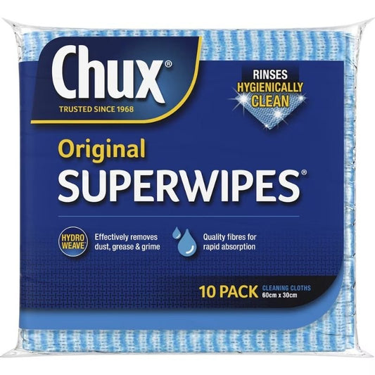 Chux Original Superwipes 10 Pack (BLUE)
