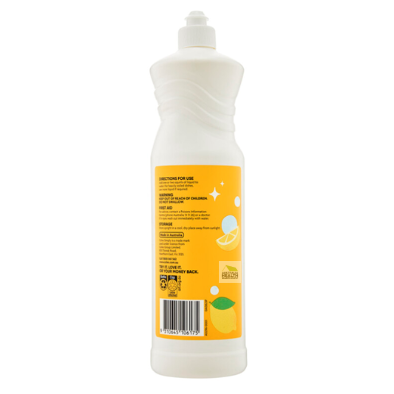 Coles Simply Dishwashing Liquid Lemon 1 Litre